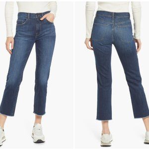 NWT Dl1961 Patti Straight High Rise Vintage Frayed Hem Cropped Ankle Size 27